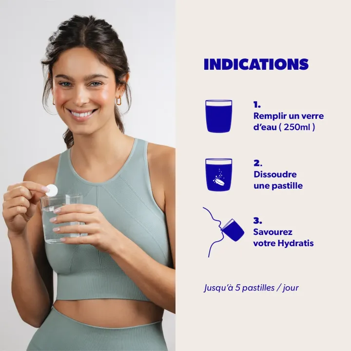 Hydratis Mangue Passion - Pastilles hydratation électrolytes | Pharmacie en ligne