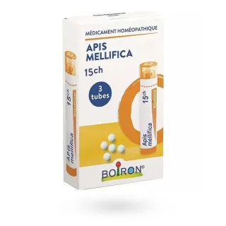 Apis mellifica 15 CH Boiron 3 tubes granules