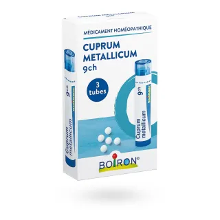 Cuprum metallicum 9 CH Boiron 3 tubes granules
