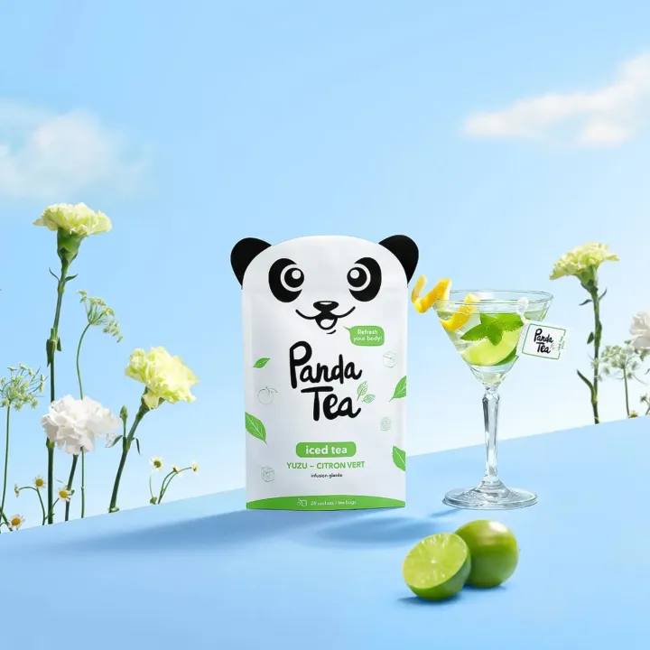 Panda Tea Iced Tea Yuzu Citron Vert BIO 28 sachets | Pharmacie en ligne