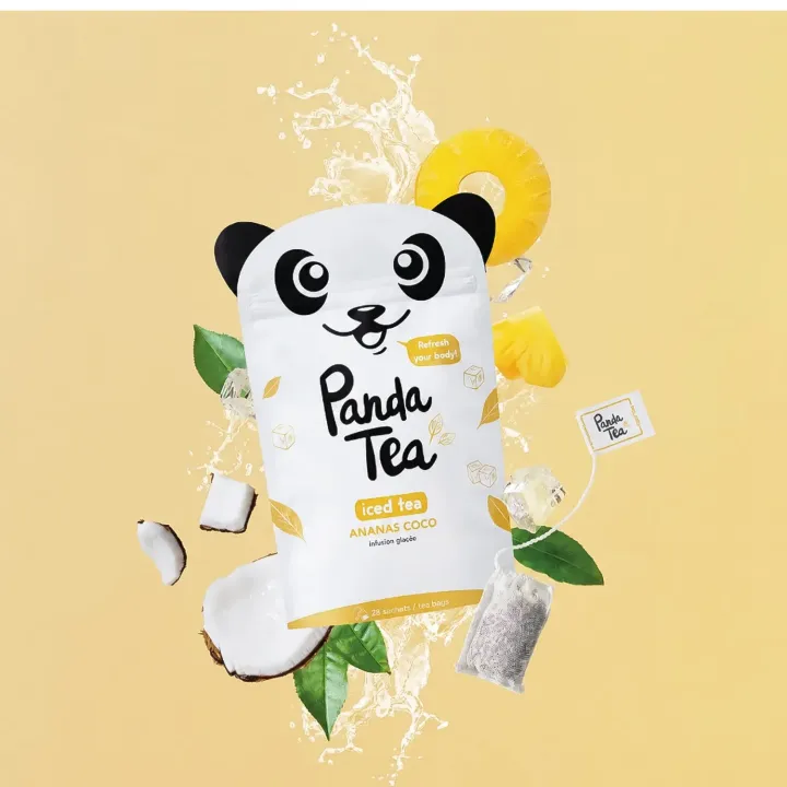 Panda Tea Iced Tea Ananas Coco BIO 28 sachets | Pharmacie en ligne