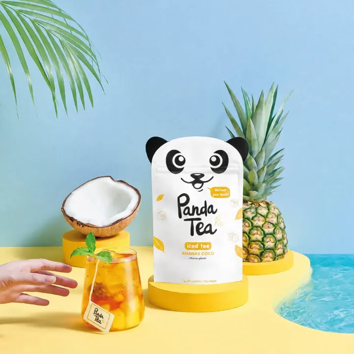 Panda Tea Iced Tea Ananas Coco BIO 28 sachets | Pharmacie en ligne