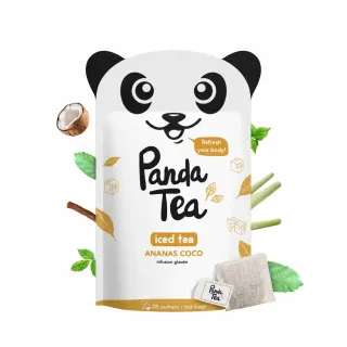 Panda Tea Iced tea 28 infusions BIO glacées goût ananas coco