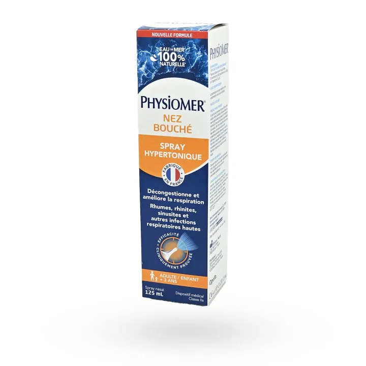 Physiomer Hypertonique 125 ml spray Nez Bouché dès 3 ans | Pharmacie en ligne