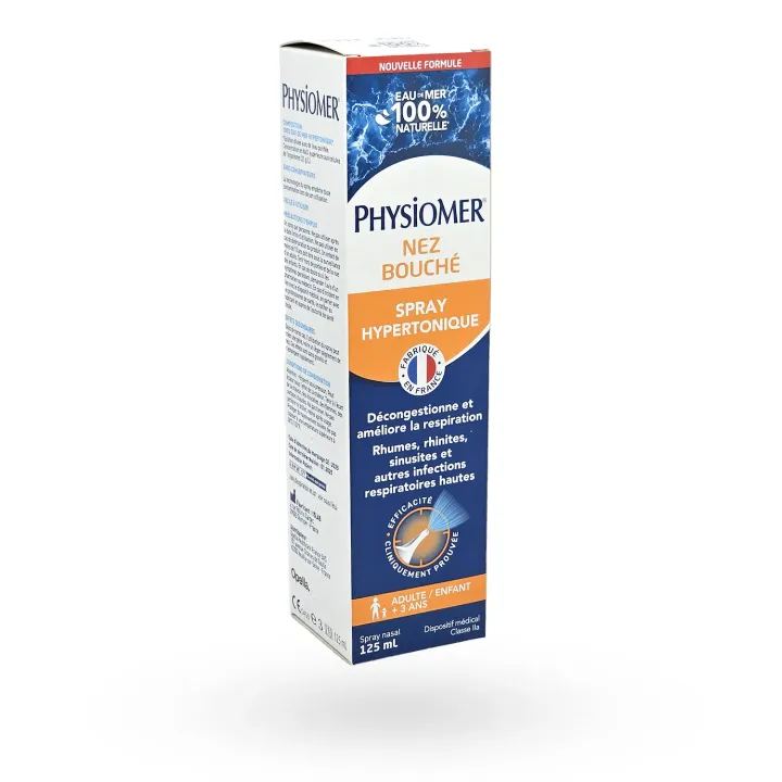 Physiomer Hypertonique 125 ml spray Nez Bouché dès 3 ans | Pharmacie en ligne
