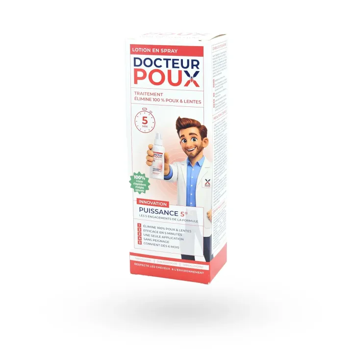 Docteur Poux Puissance 5 Spray 100 ml - Anti-poux 5 minutes | Pharmacie en ligne