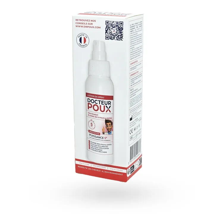 Docteur Poux Puissance 5 Spray 100 ml - Anti-poux 5 minutes | Pharmacie en ligne