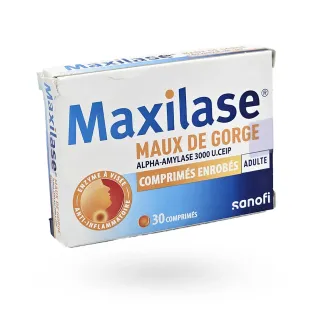 Maxilase maux de gorge 30 comprimés