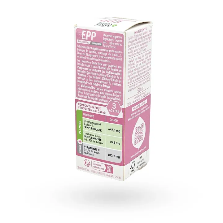 Santé Verte EPP 700 50 ml - Pépins de pamplemousse & Vitamine C | Pharmacie en ligne