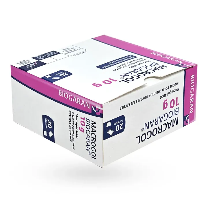 Macrogol 10 g Biogaran constipation 20 sachets couché