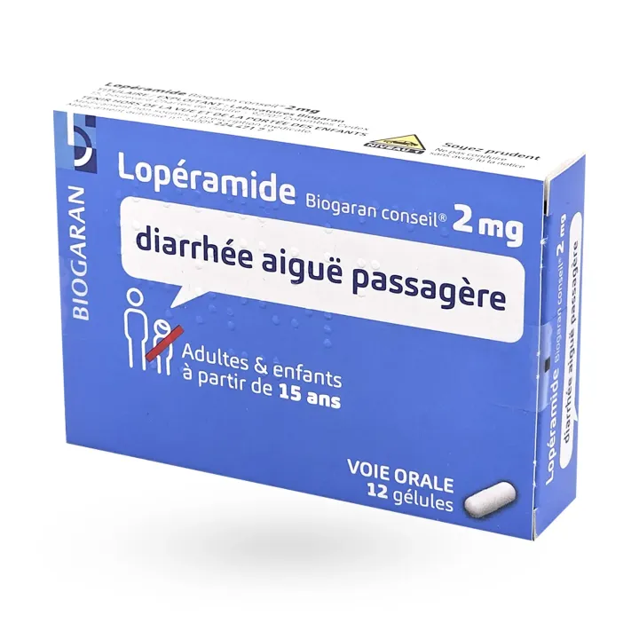 Lopéramide 2 mg Biogaran conseil 12 gélules face 2
