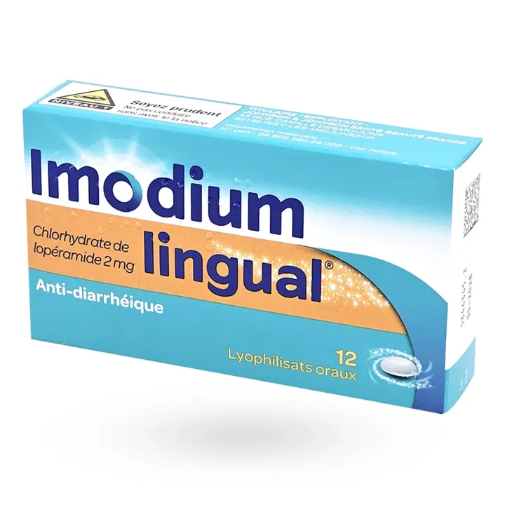Imodium lingual 2 mg - Lyophilisats oraux anti-diarrhéique face 2