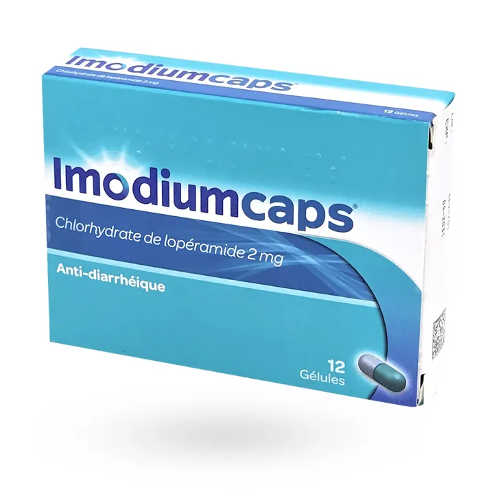 Imodium Caps anti-diarrhéique 2 mg 12 gélules face 2