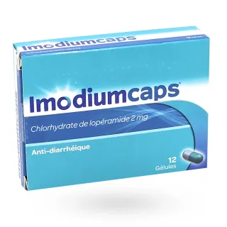 Imodium Caps anti-diarrhéique 2 mg 12 gélules