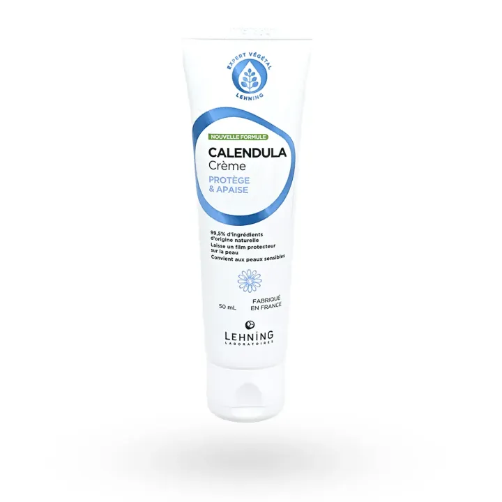 Crème au Calendula naturel Lehning nouvelle formule 50 ml couché tube