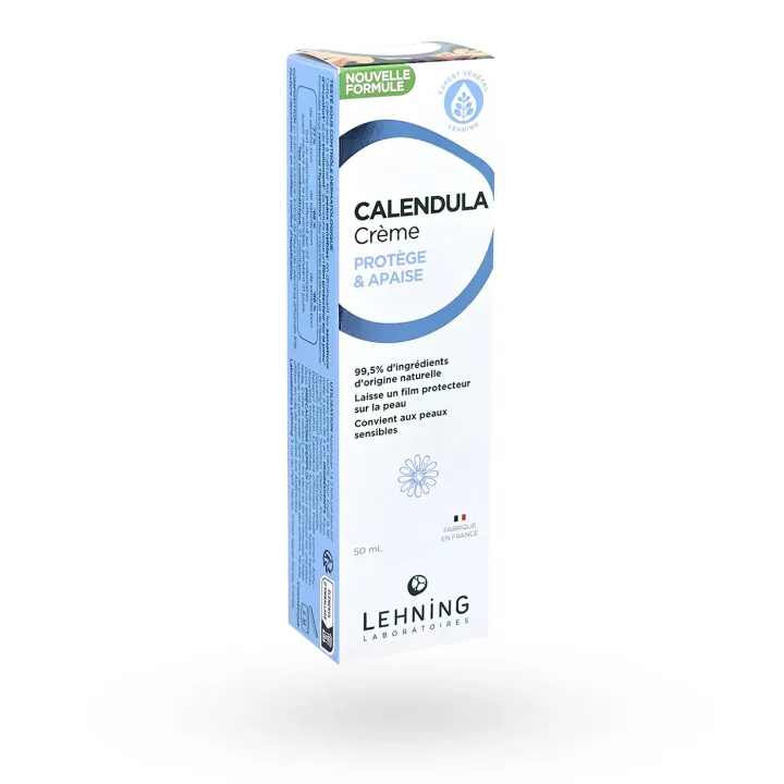 Crème au Calendula naturel Lehning nouvelle formule 50 ml couché debout