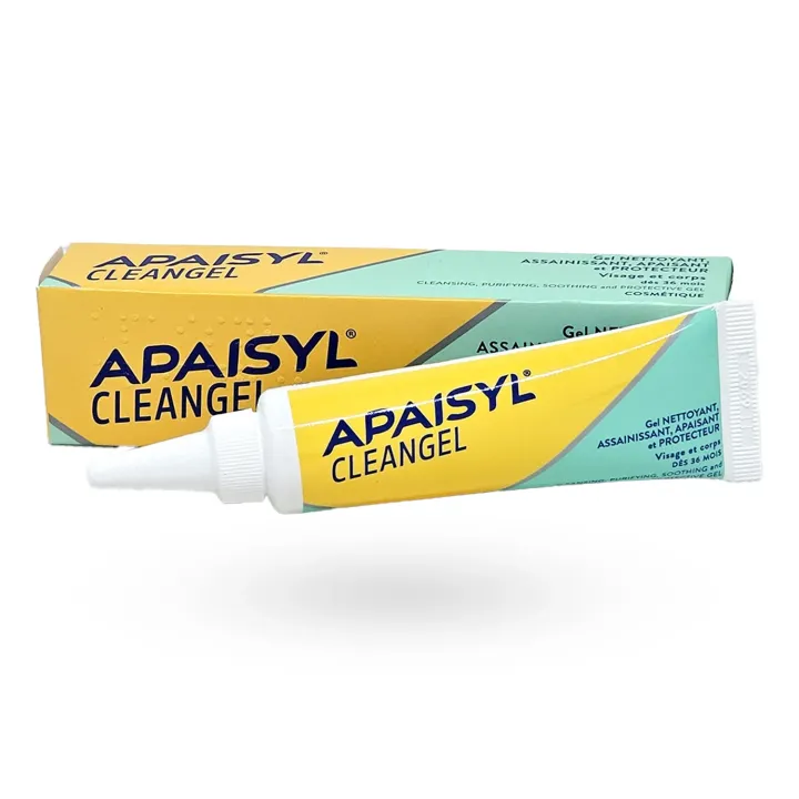 Apaisyl Cleangel gel nettoyant apaisant 30 ml boite et tube