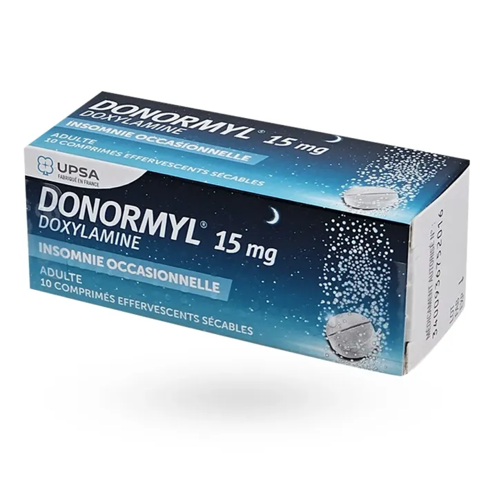 Donormyl 15 mg 10 comprimés effervescents côté 4