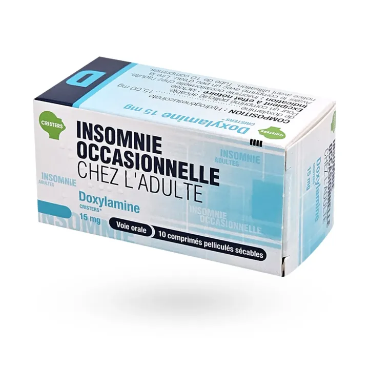 Doxylamine Cristers 15 mg insomnie occasionnelle 10 comprimés coté 4