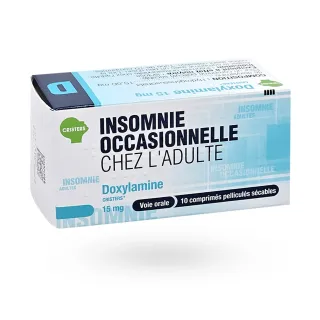 Doxylamine Cristers 15 mg insomnie occasionnelle 10 comprimés