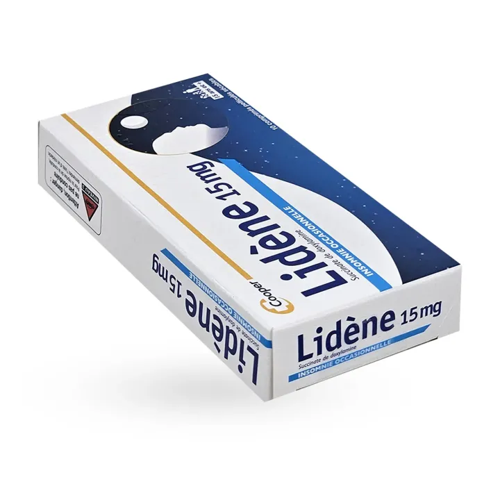 Lidène 15 mg doxylamine insomnie occasionnelle 10 comprimés couché