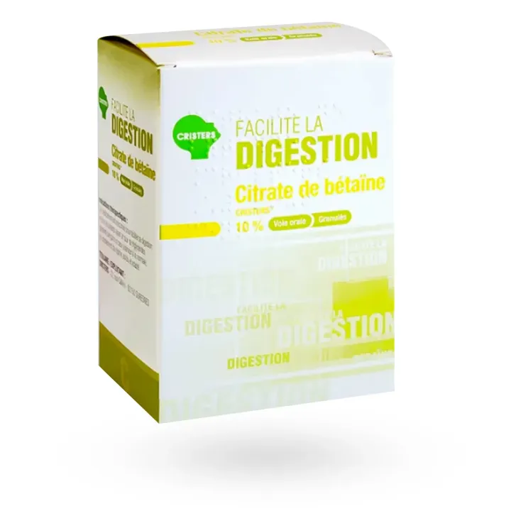 Citrate de bétaïne 10% granulés Cristers 250 g face 2
