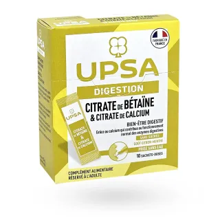 Citrate de Bétaïne et Calcium UPSA 10 dosettes citron menthe