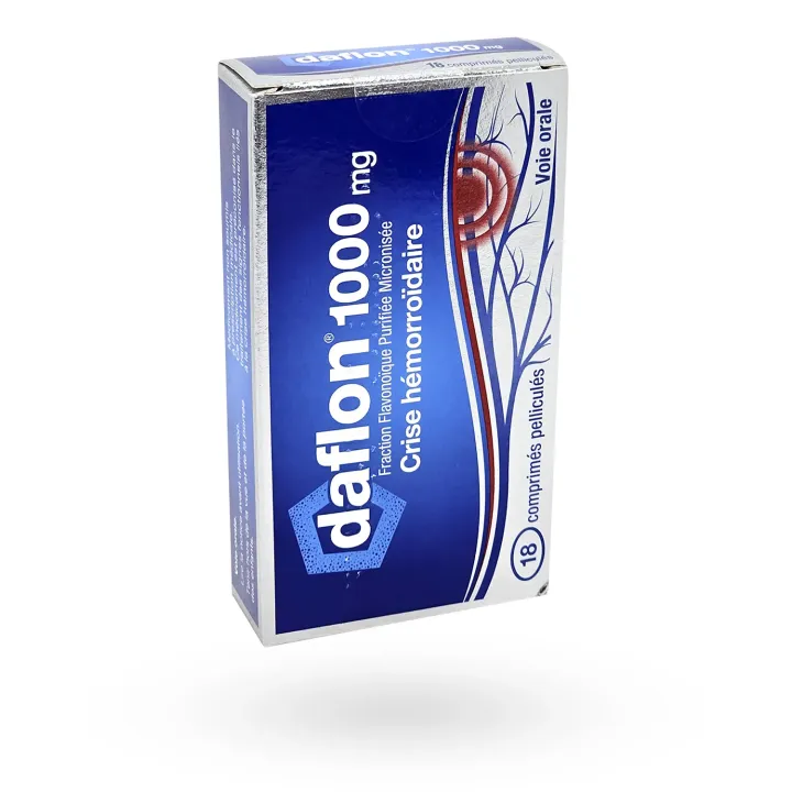 Daflon 1000 mg 18 comprimés debout