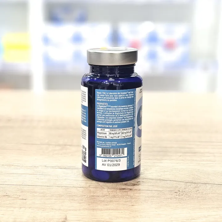 Magnésium Bisglycinate 360 mg Granions 60 comprimés arrière