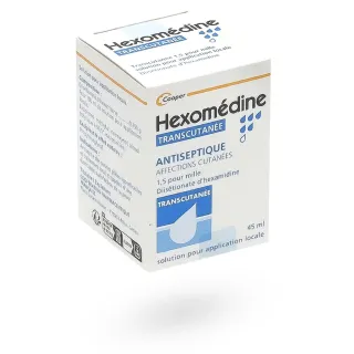 Hexomédine transcutanée 45 ml boite