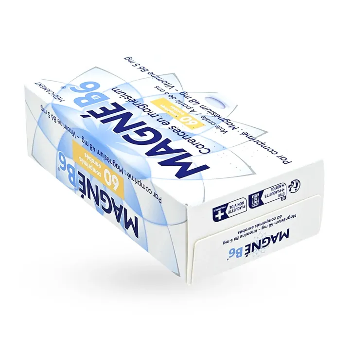 Magné B6 48 mg/5 mg magnésium 60 comprimés couché