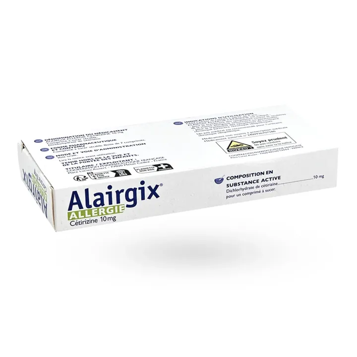 Alairgix Allergie Cétirizine 10 mg 7 comprimés couché