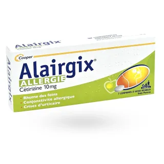 Alairgix Allergie Cétirizine 10 mg 7 comprimés