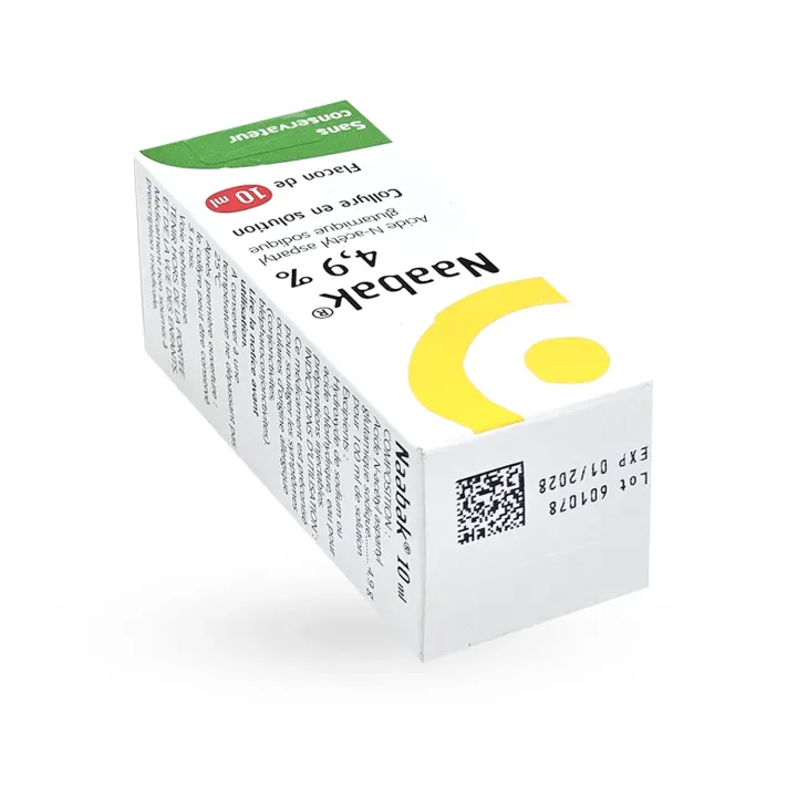 Naabak collyre 4,9% 10 ml couché