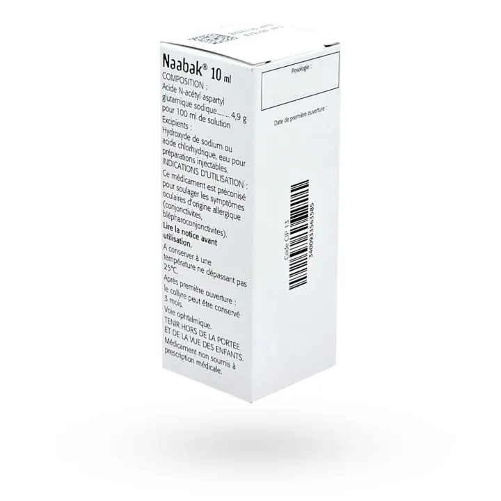Naabak collyre 4,9% 10 ml arrière
