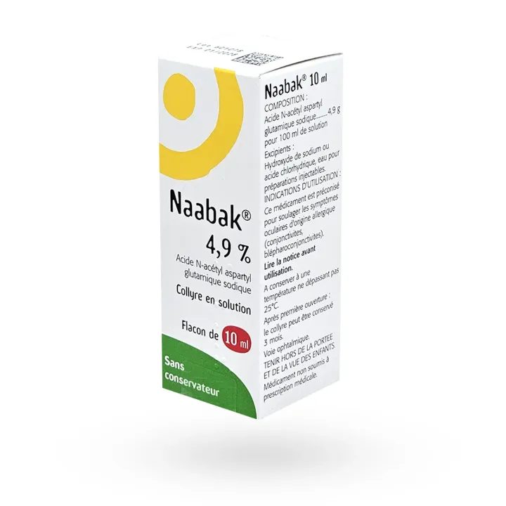 Naabak collyre 4,9% 10 ml flanc gauche