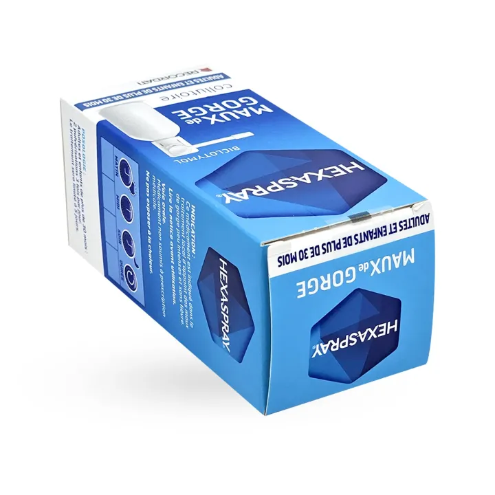 Hexaspray mal de gorge collutoire adultes et enfants 30 g couché