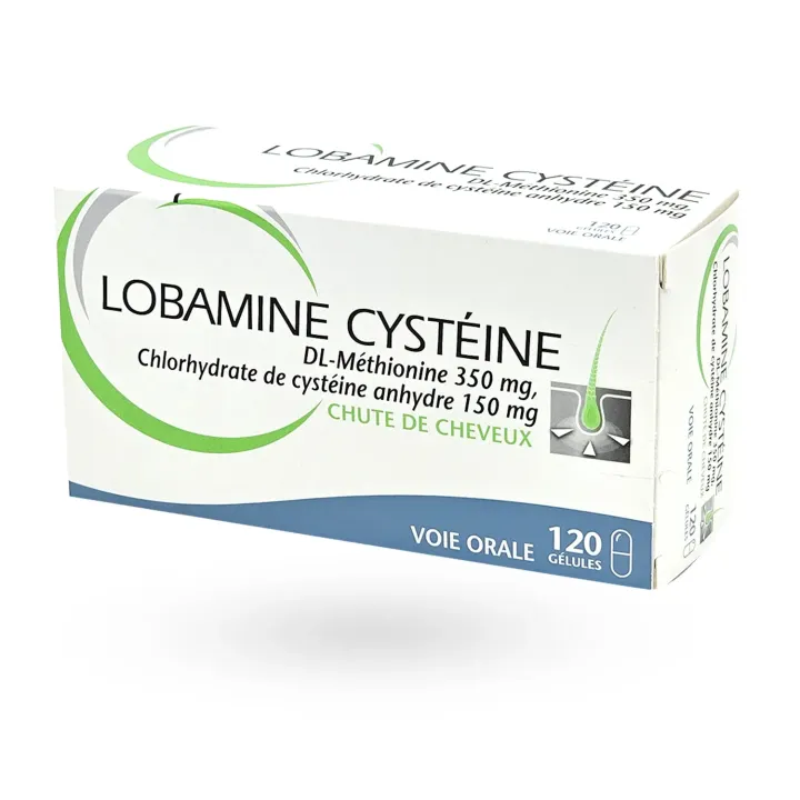 Lobamine Cysteine chute de cheveux 120 gélules Pierre Fabre boite