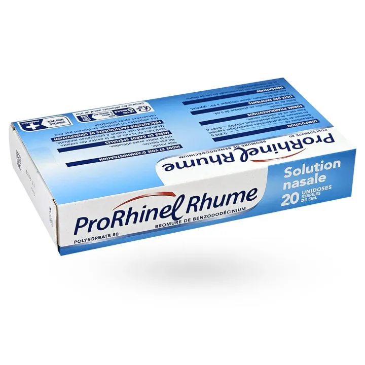 Prorhinel Rhume solution nasale rhinopharyngite 20 unidoses couché