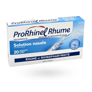 Prorhinel Rhume solution nasale rhinopharyngite 20 unidoses