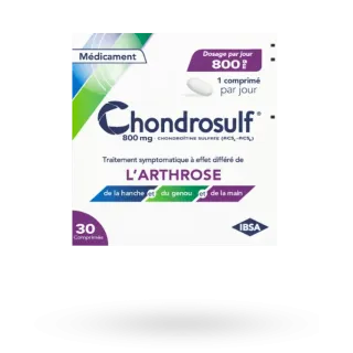 Chondrosulf 800 mg arthrose boite 30 comprimés