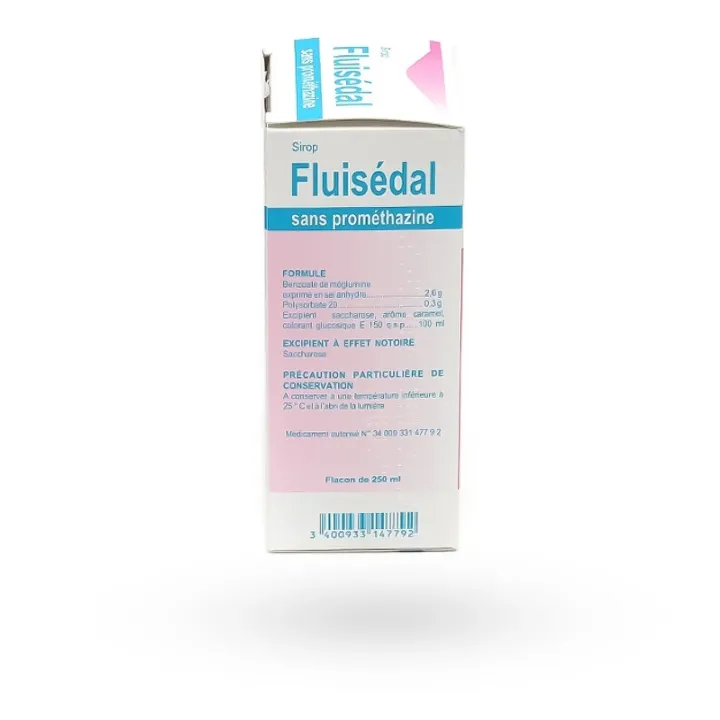 Fluisédal sirop toux grasse sans prométhazine 125 ml côté