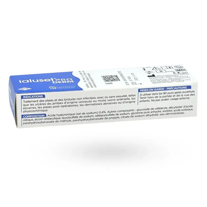 Ialuset PRO DERM plaies post-chirurgie 25 g face arrière couché
