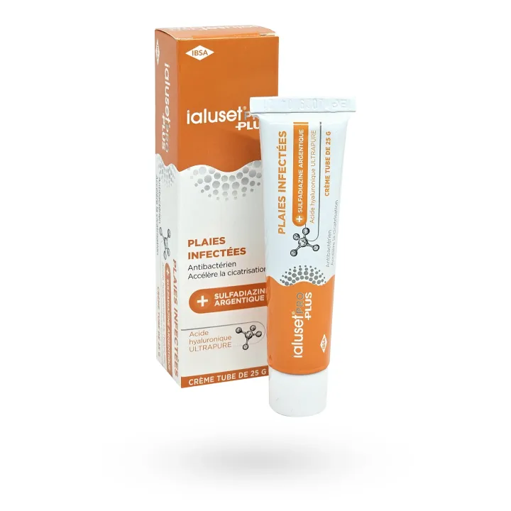 Ialuset PRO PLUS plaies infectées 25 g tube + boite
