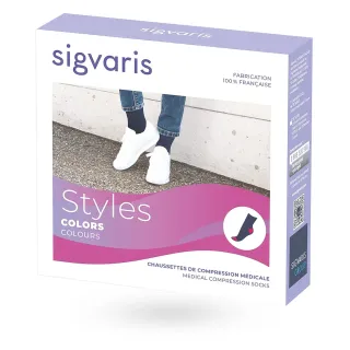 Sigvaris Styles Colors – Chaussettes de contention femme Classe 2 boite