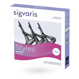Sigvaris Styles Motifs carreaux - Collants de contention femme boite