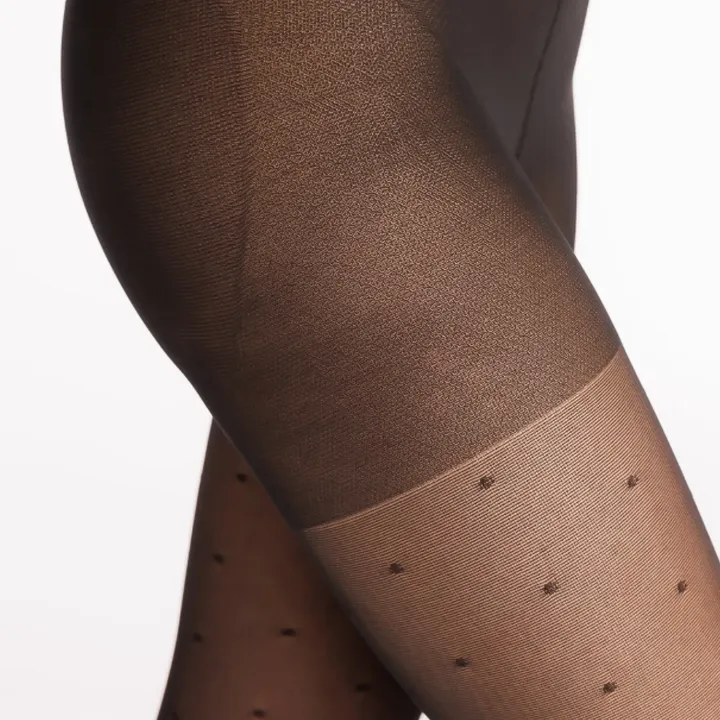 Sigvaris Styles Motifs Plumetis – Collant de contention femme Classe 2 texture