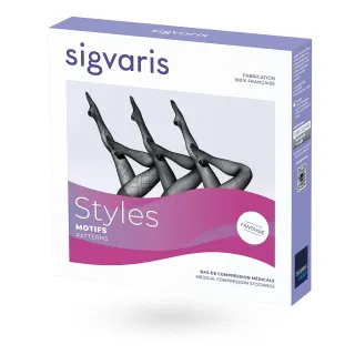 Sigvaris Styles Motifs Plumetis – Collant de contention femme Classe 2 boite