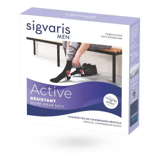 Sigvaris Active Résistant chaussettes de contention homme - Classe 2 boite