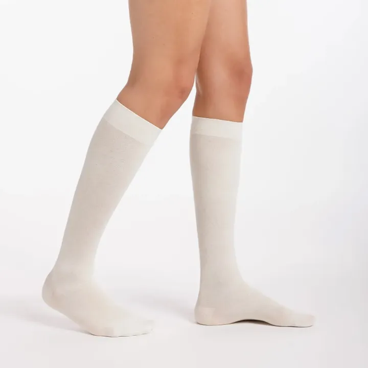 Sigvaris Active Confort Fraîcheur – Chaussettes de contention homme Classe 2 écru